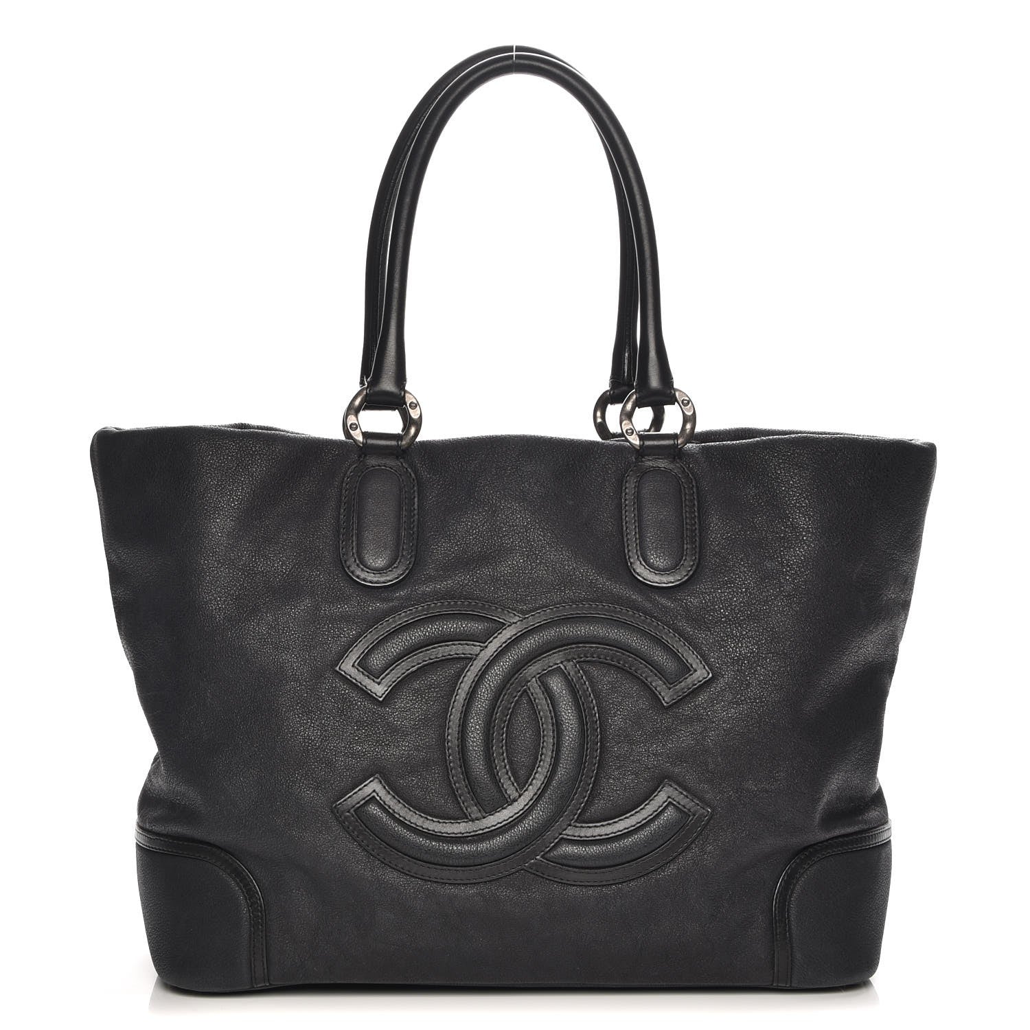 Chanel Washed Calfskin Tote Black 1 of 7