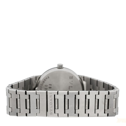 Bulgari Stainless Steel 30mm Quartz Watch Black 3 of 4