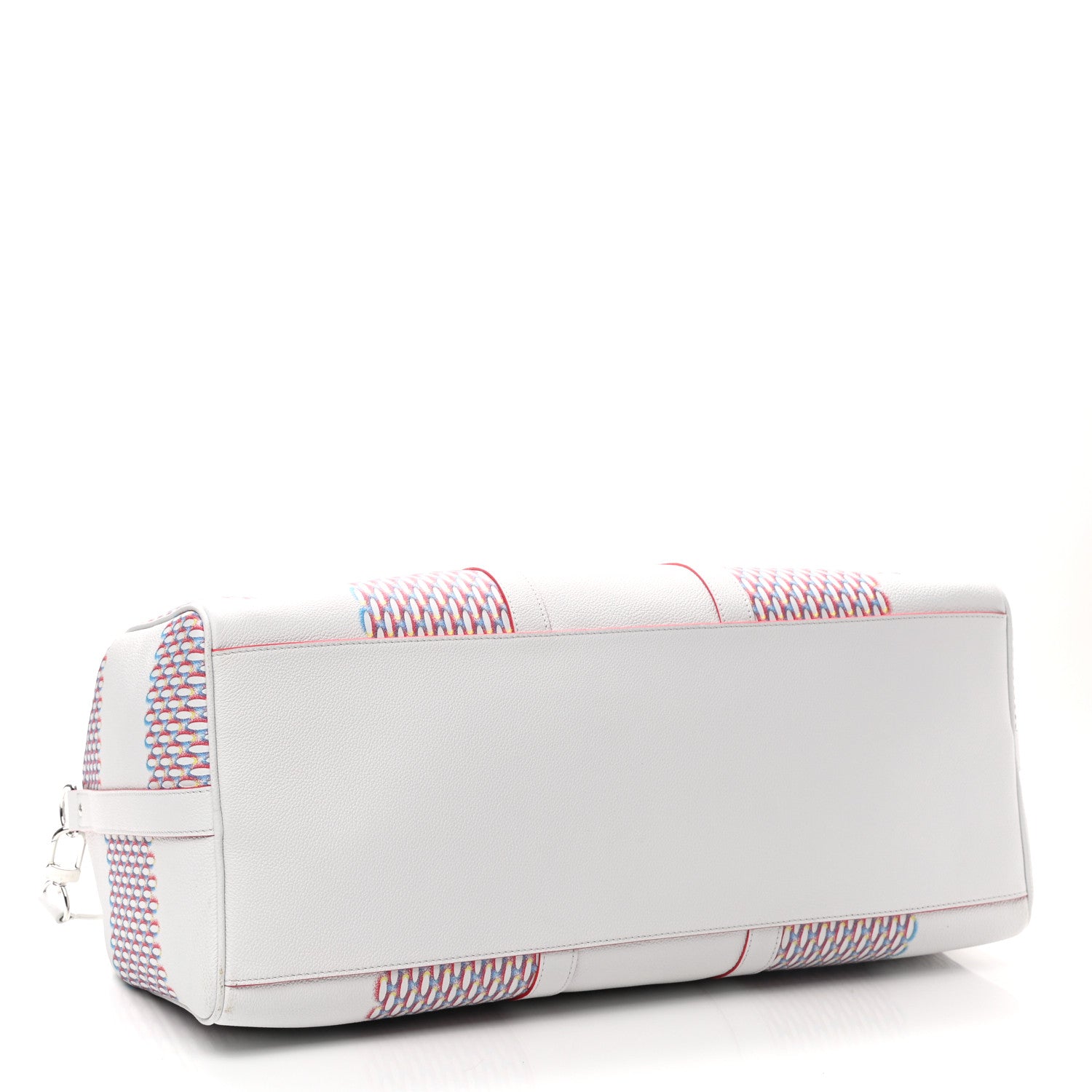 Louis Vuitton Cowhide Damier Spray Keepall Bandouliere 50B White 3 of 8