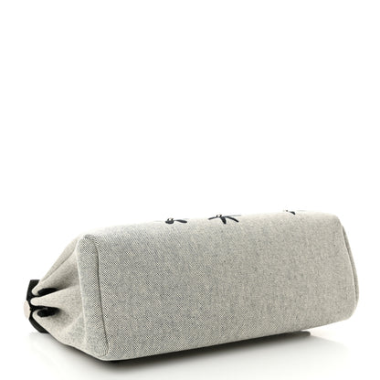 Hermes H Plume Canvas Vache Hunter Circuit Rider Hobnailed Herbag Zip Retourne 31 PM Black Ecru 5 of 12