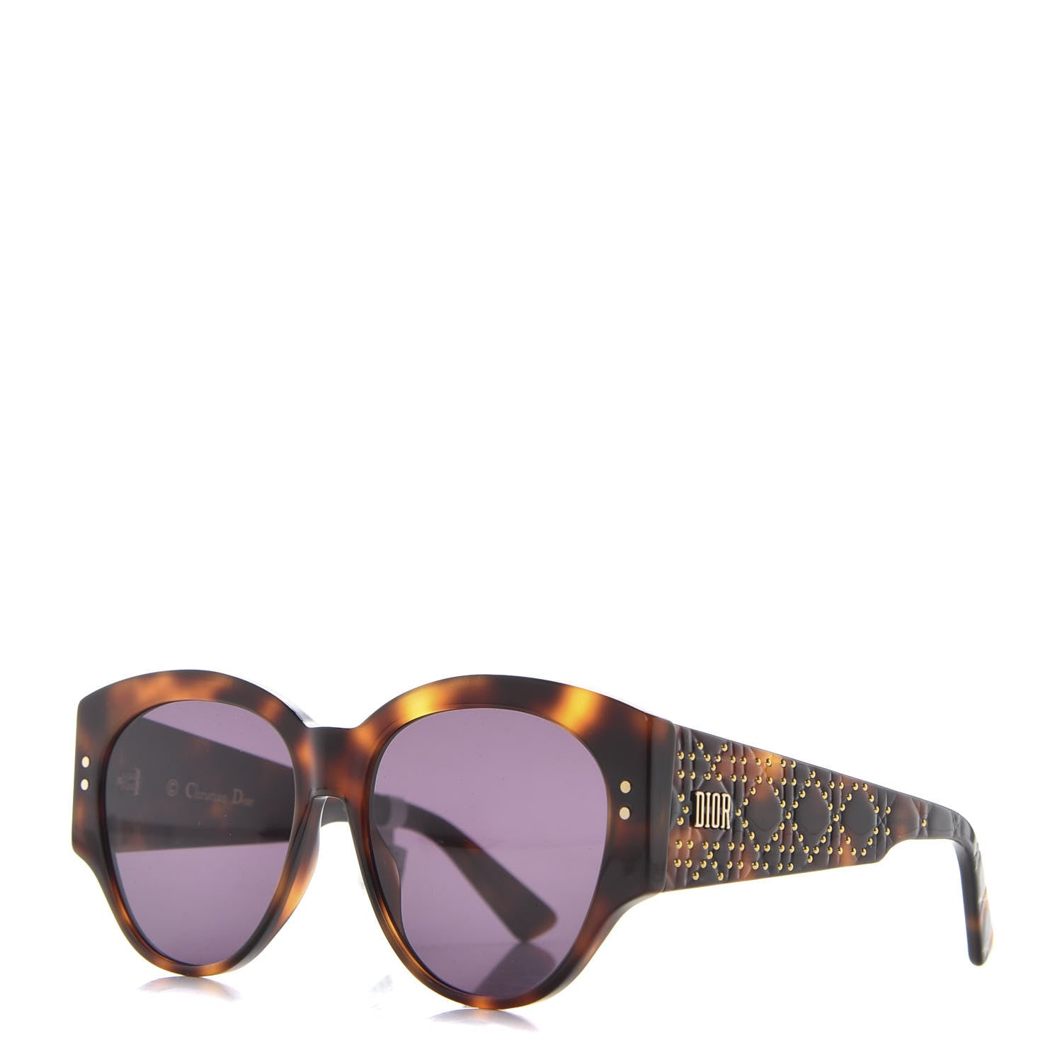Christian Dior Acetate Lady Dior Studs 2 Sunglasses Tortoise 1 of 7
