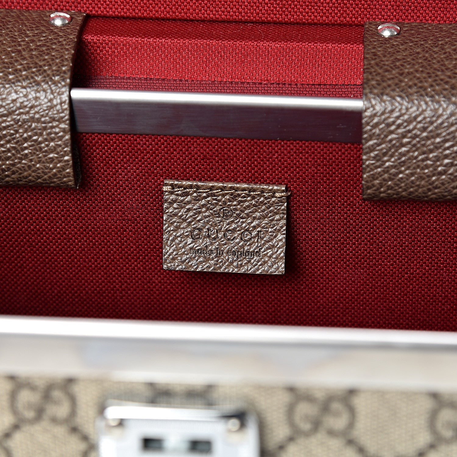 Gucci GG Supreme Monogram Globe-Trotter Beauty Case Brown 5 of 12