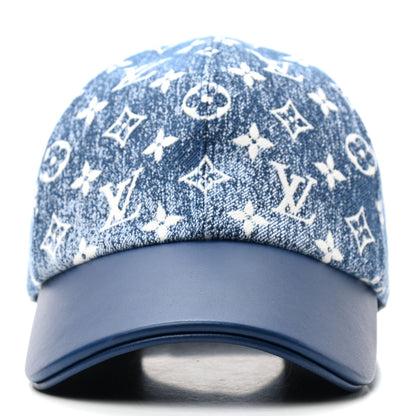 Louis Vuitton Monogram Jacquard Cap L Blue 3 of 8
