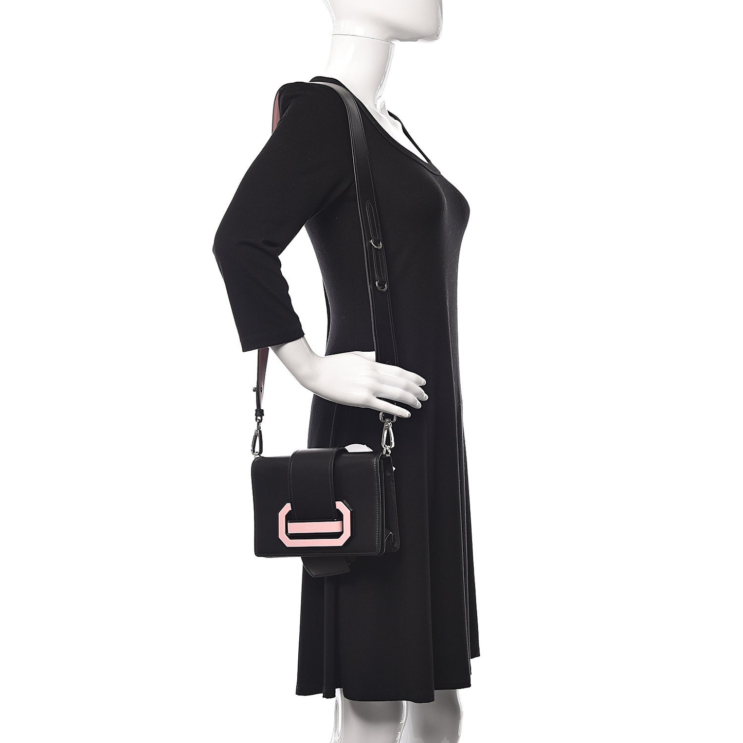 City Calf Plex Ribbon Bag Black Rosa