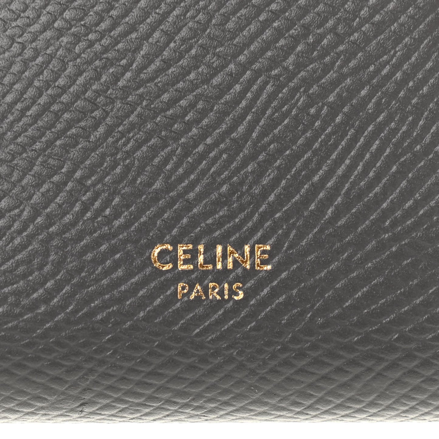 Grained Calfskin Small Tri-Fold Wallet Grey