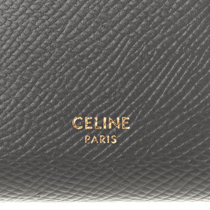 Celine Grained Calfskin Small Tri-Fold Wallet Grey 6 of 9
