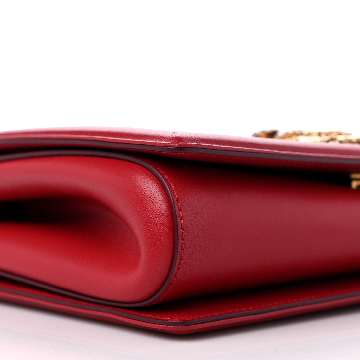 Calfskin Large Devotion Crossbody Bag Red