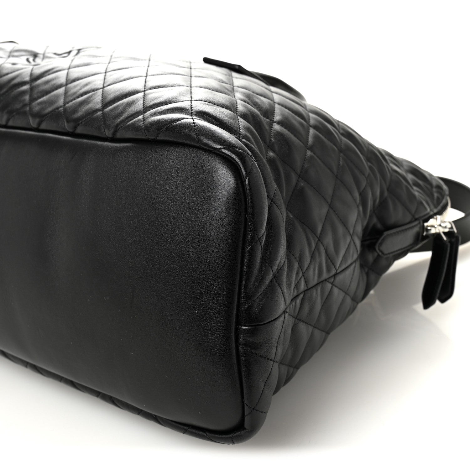 Saint Laurent Calfskin Quilted ES Giant Travel Bag Black 9 of 9