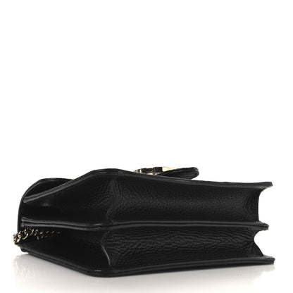 Gucci Dollar Calfskin Small Interlocking G Shoulder Bag Black 4 of 11