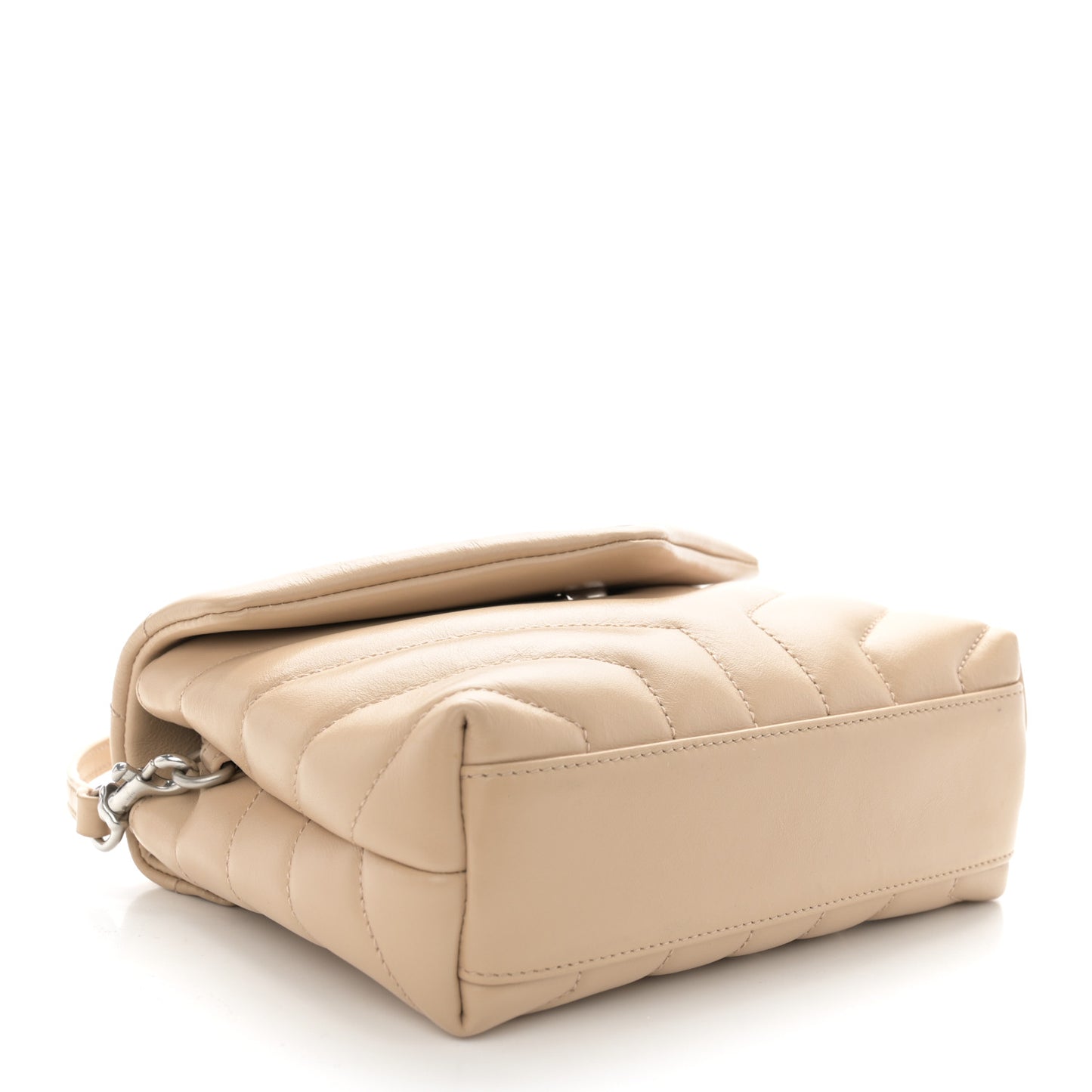 Calfskin Y Quilted Monogram Toy Loulou Crossbody Bag Nude Powder