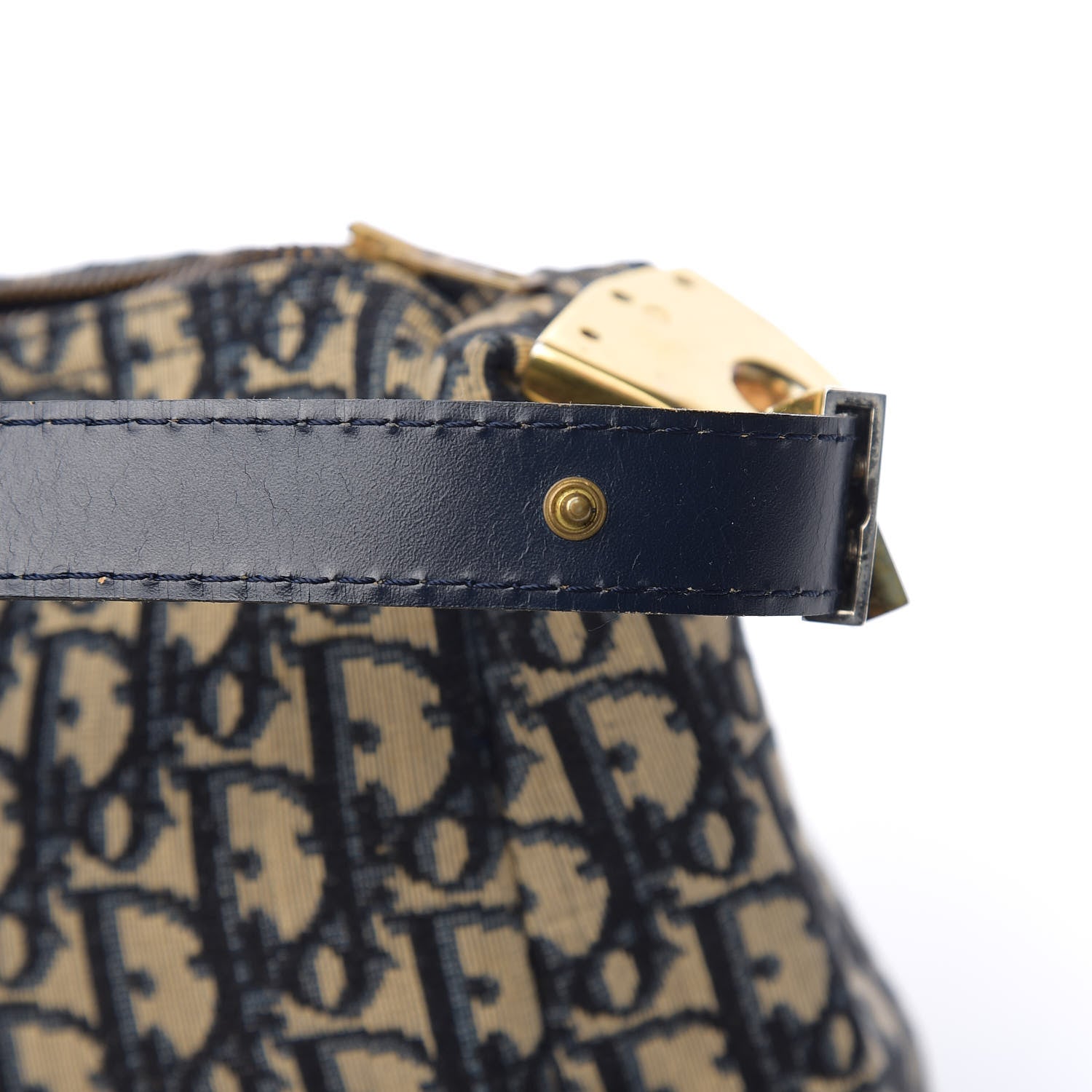 Christian Dior Monogram Shoulder Bag Navy Blue 19 of 19