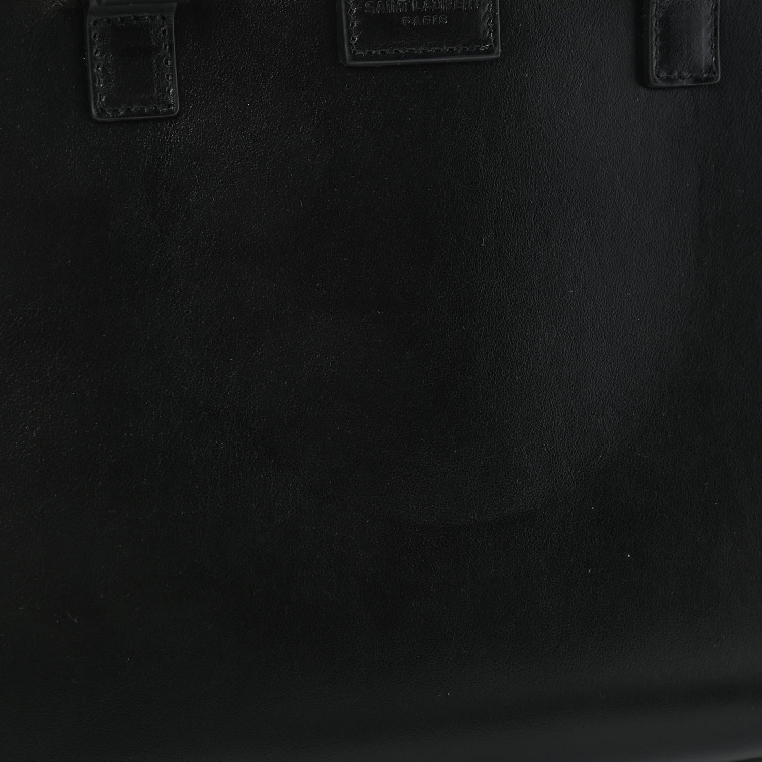 Saint Laurent Smooth Calfskin Small Monogram Cabas Black 7 of 7