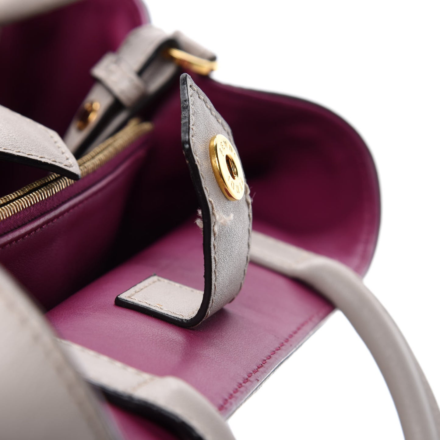 Vitello Dolce Century Petite 2Jours Tote Grigio Polvere Ciclamino