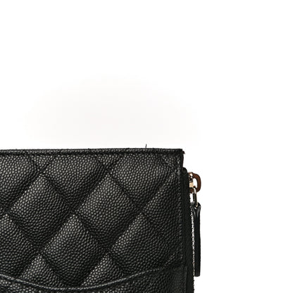 Chanel Caviar Quilted Classic Flat Wallet Pouch Black 11 of 11