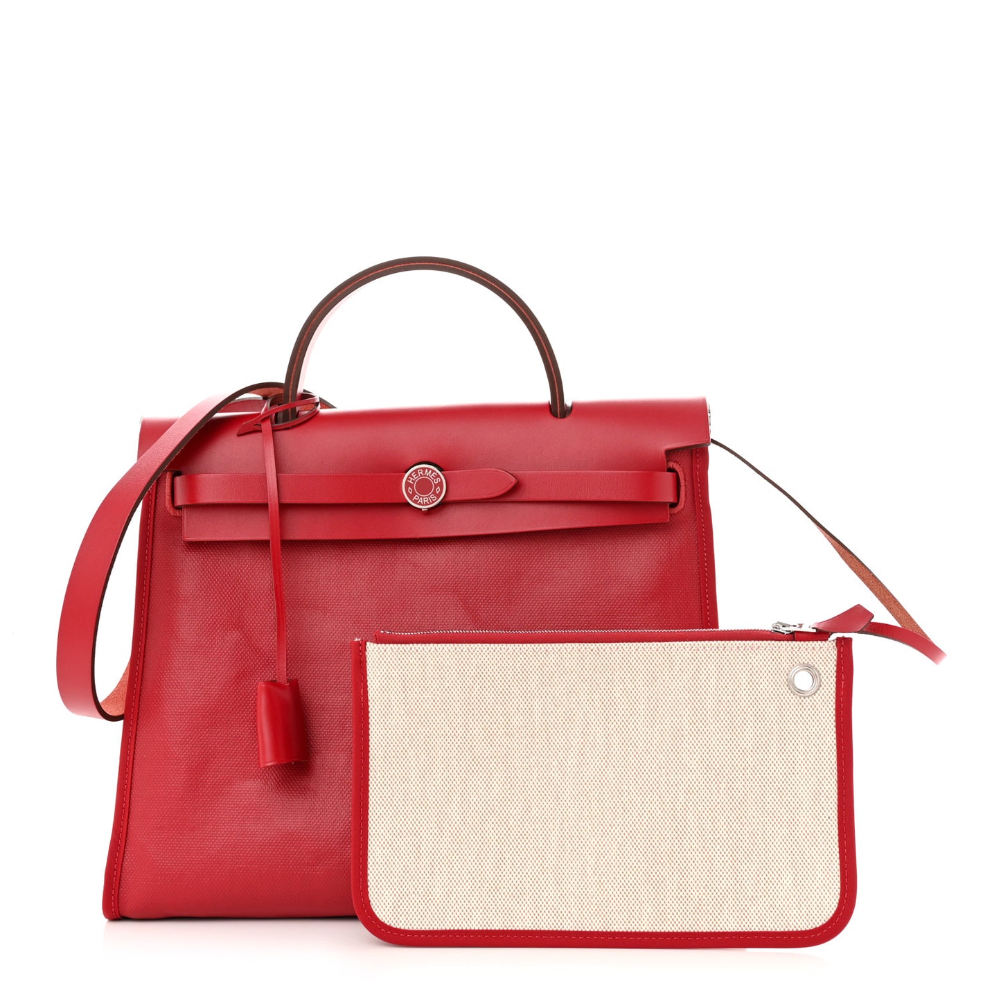 Toile H Berline Vache Hunter Herbag Zip PM 31 Rouge Piment Ecru