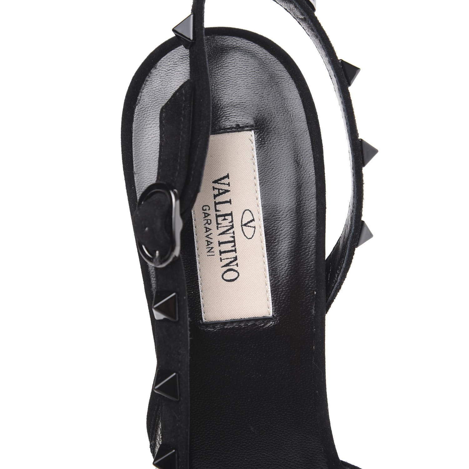 Valentino Garavani Mesh Point d'Esprit Rockstud Half D'Orsay Slingback 50mm Pumps 39 Black 6 of 9