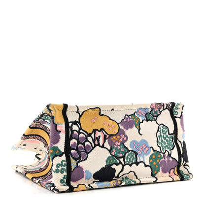 Christian Dior Canvas Embroidered Ciel De Reve Small Book Tote Latte Multicolor 4 of 14