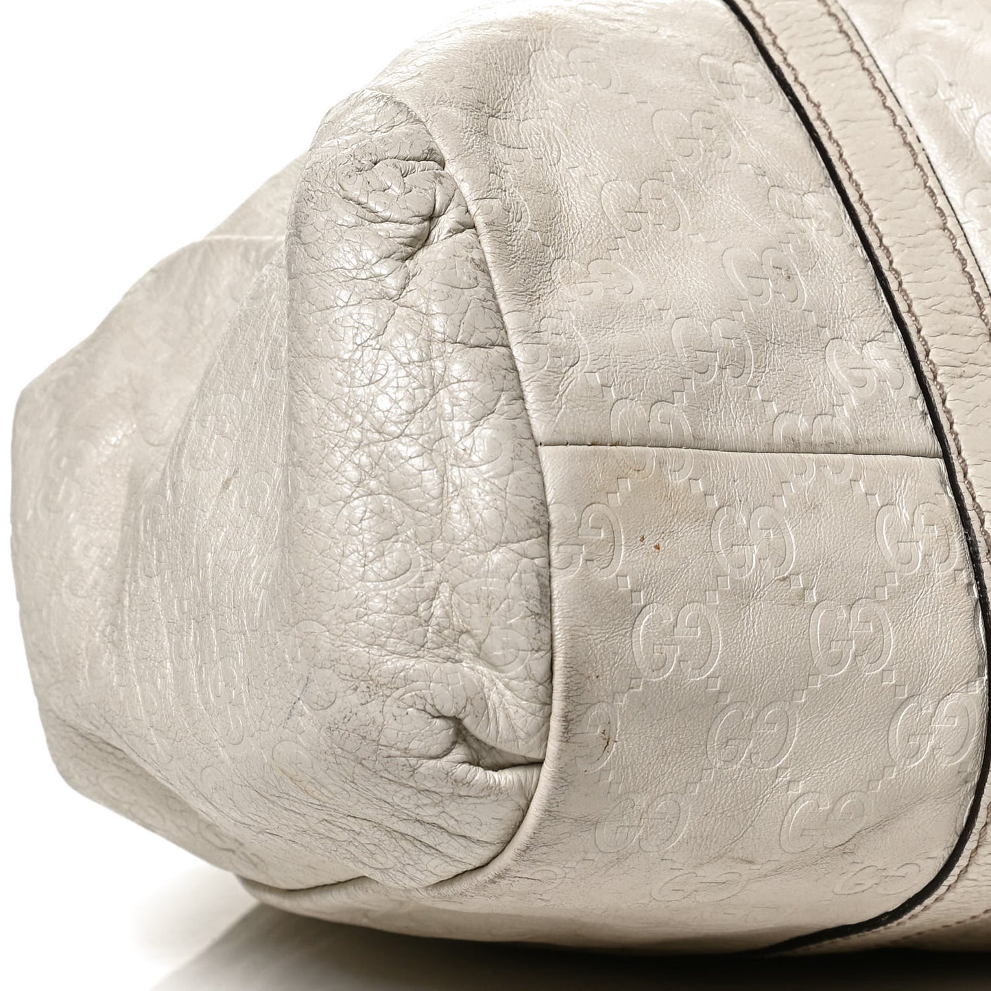 Guccissima New Ladies Web Tote Off White