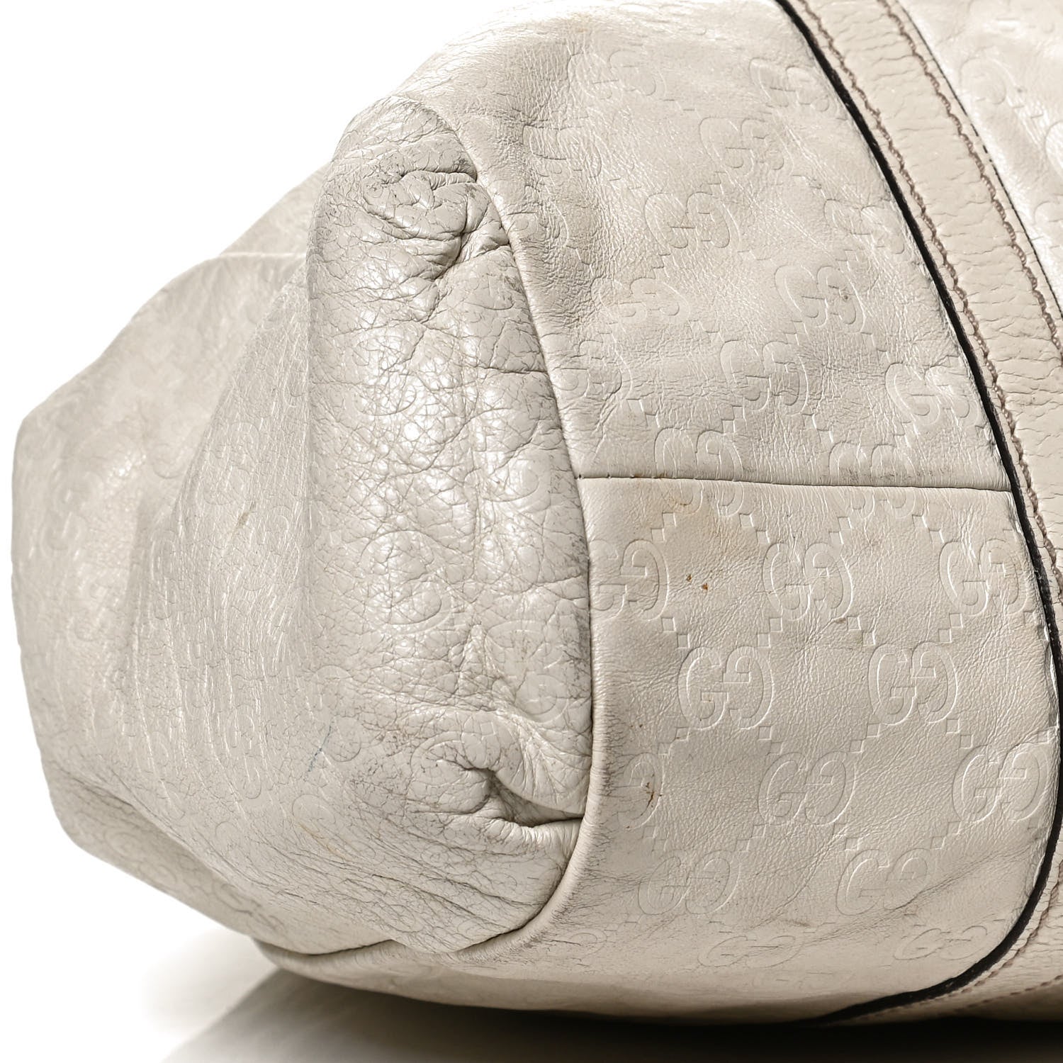 Gucci Guccissima New Ladies Web Tote Off White 9 of 11