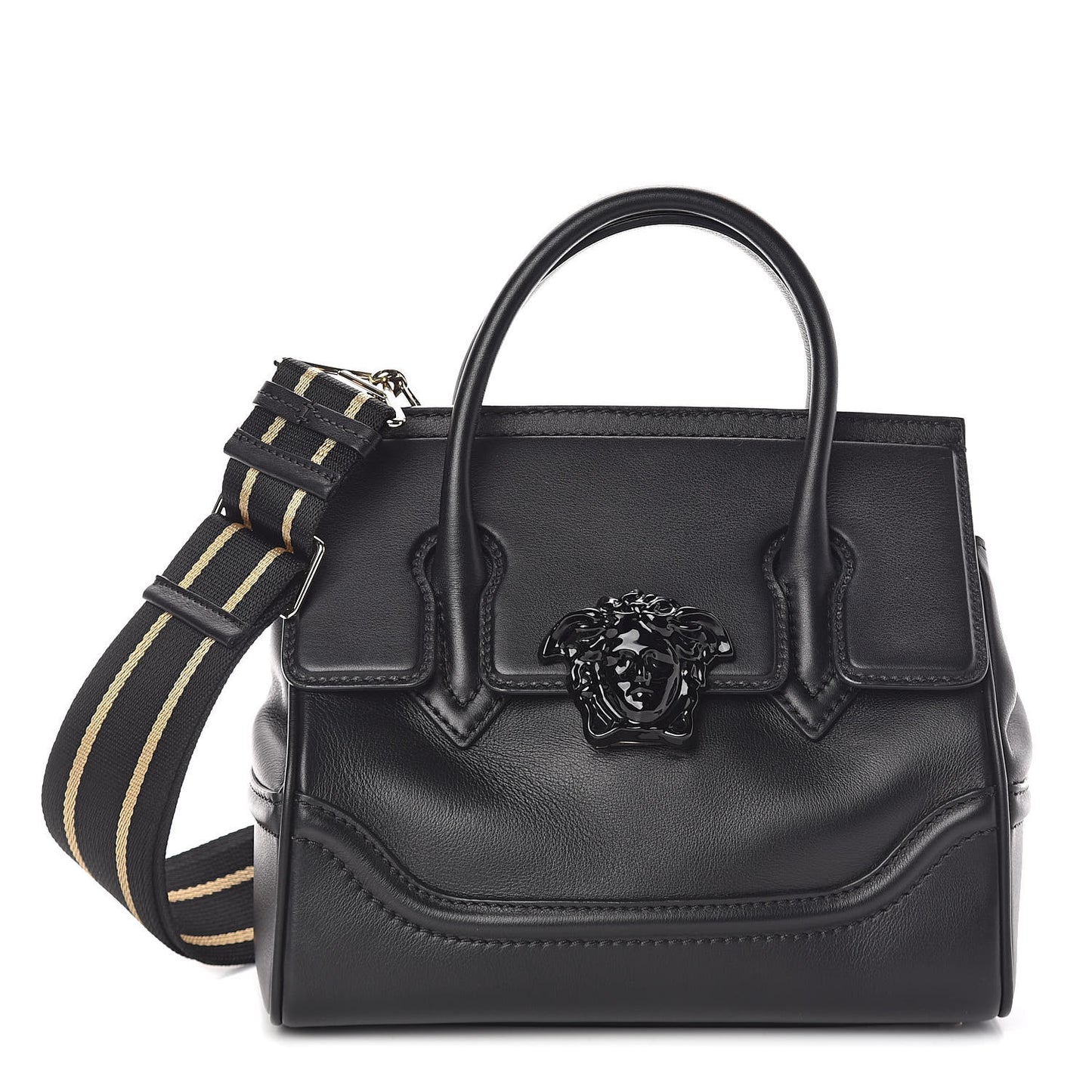 Calfskin Medium Palazzo Empire Bag Black