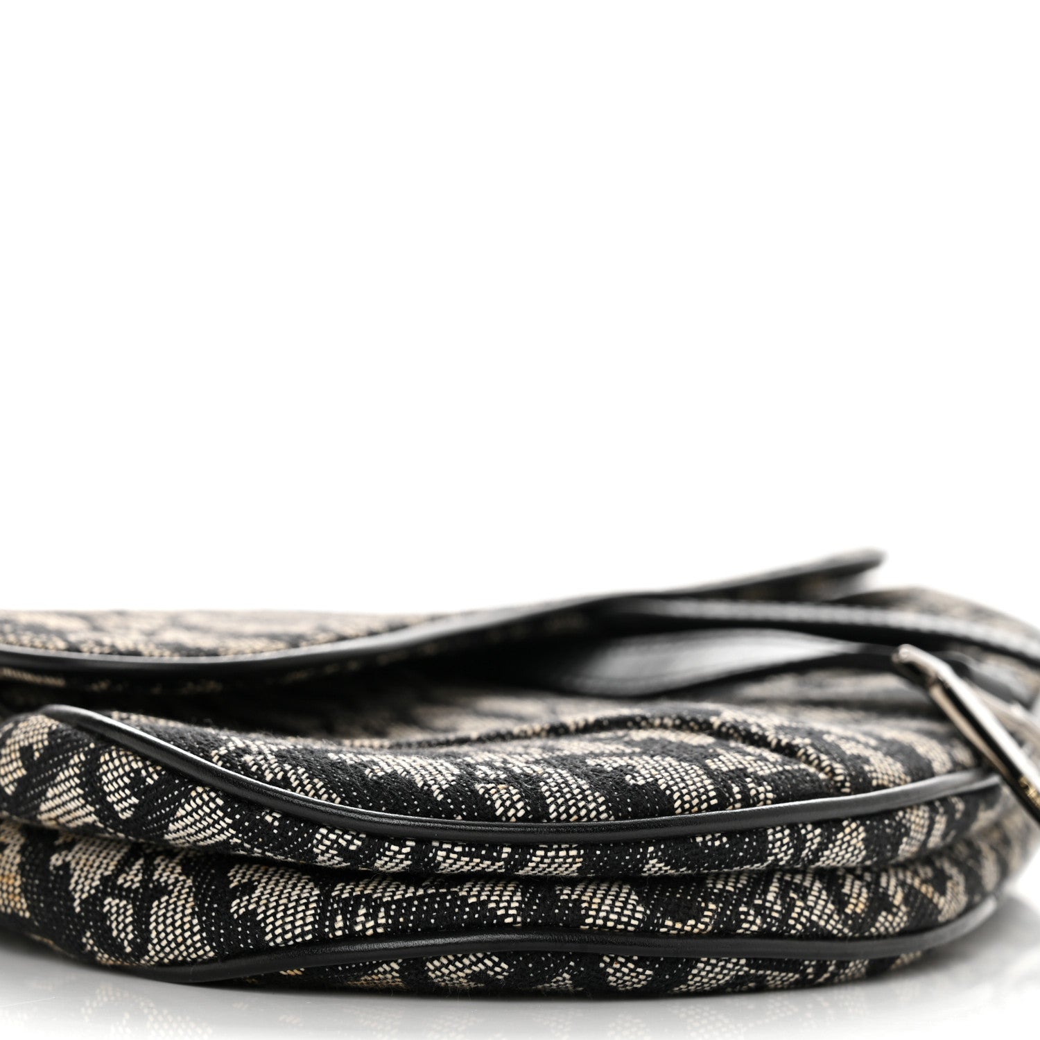 Christian Dior Monogram Saddle Bag Black 9 of 10