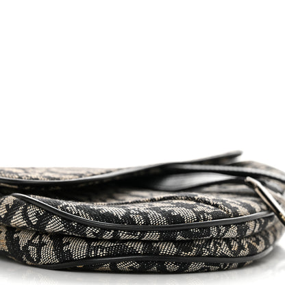 Christian Dior Monogram Saddle Bag Black 9 of 10