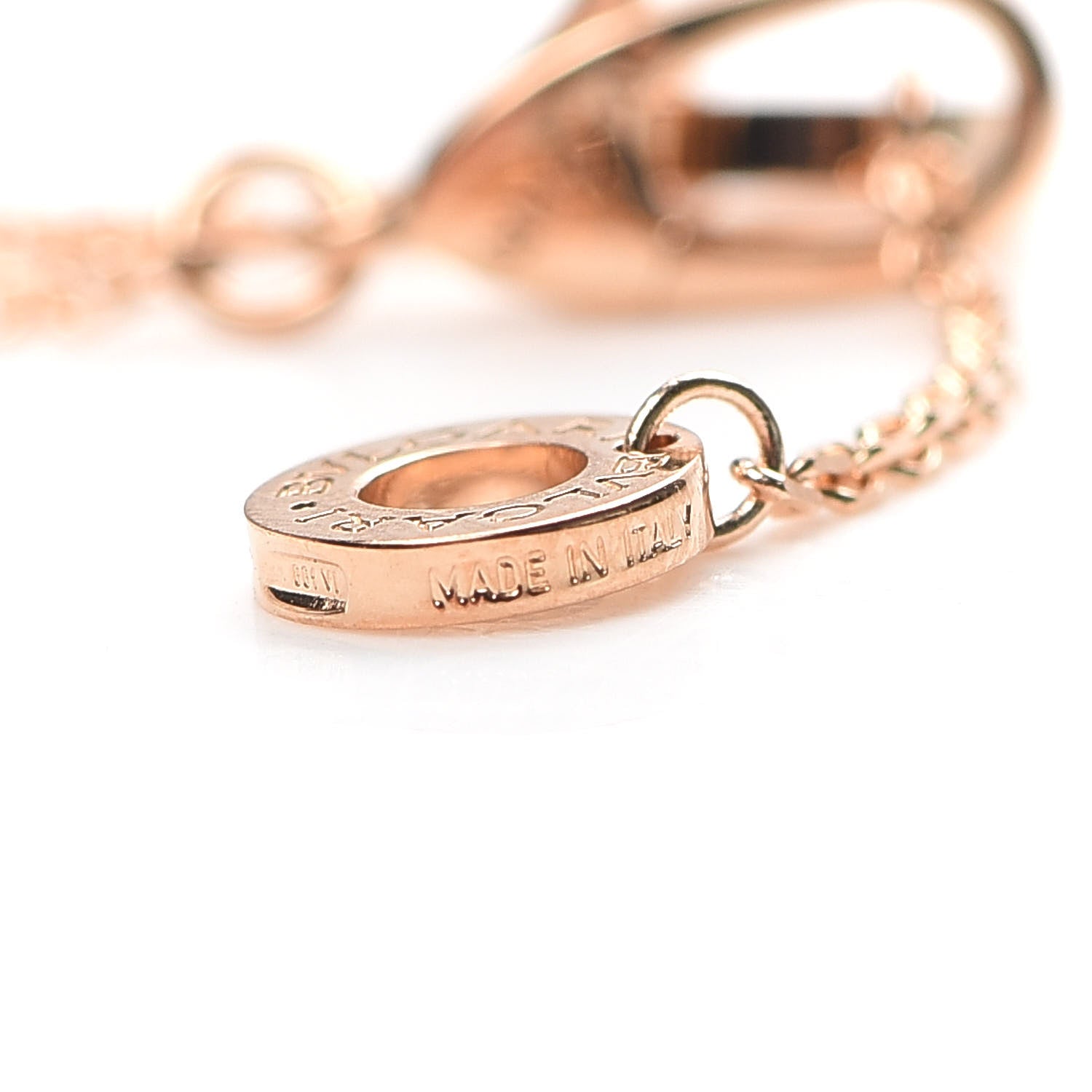 Bulgari 18K Rose Gold Diamond Mother of Pearl Small Divas' Dream Pendant Necklace 6 of 7