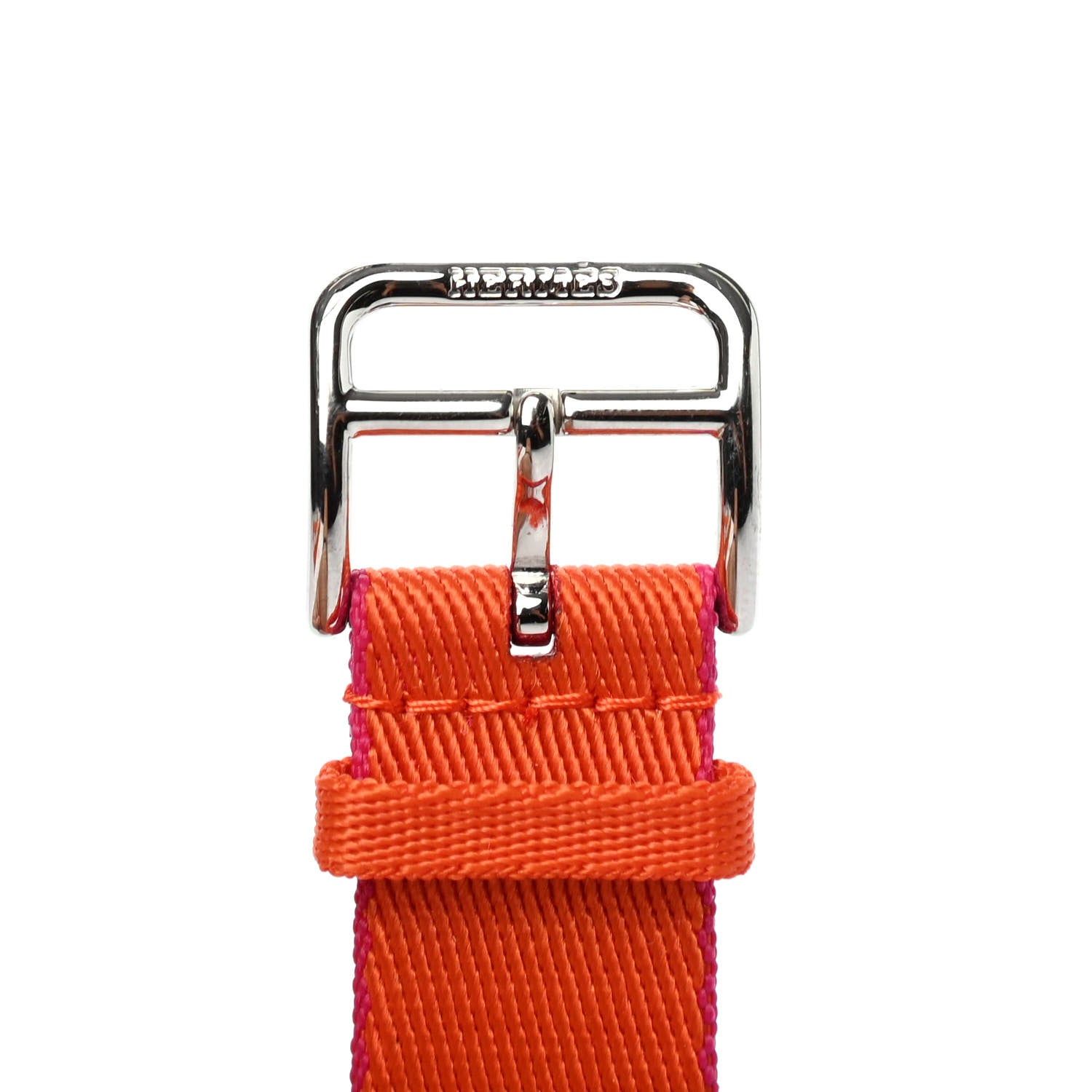 Hermes Nylon Weave Apple Watch Single Tour Band 40mm Orange Rose Mexico 4 of 4