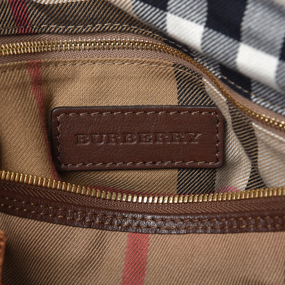 Burberry Calfskin House Check Small Salisbury Tote Brown 6 of 10