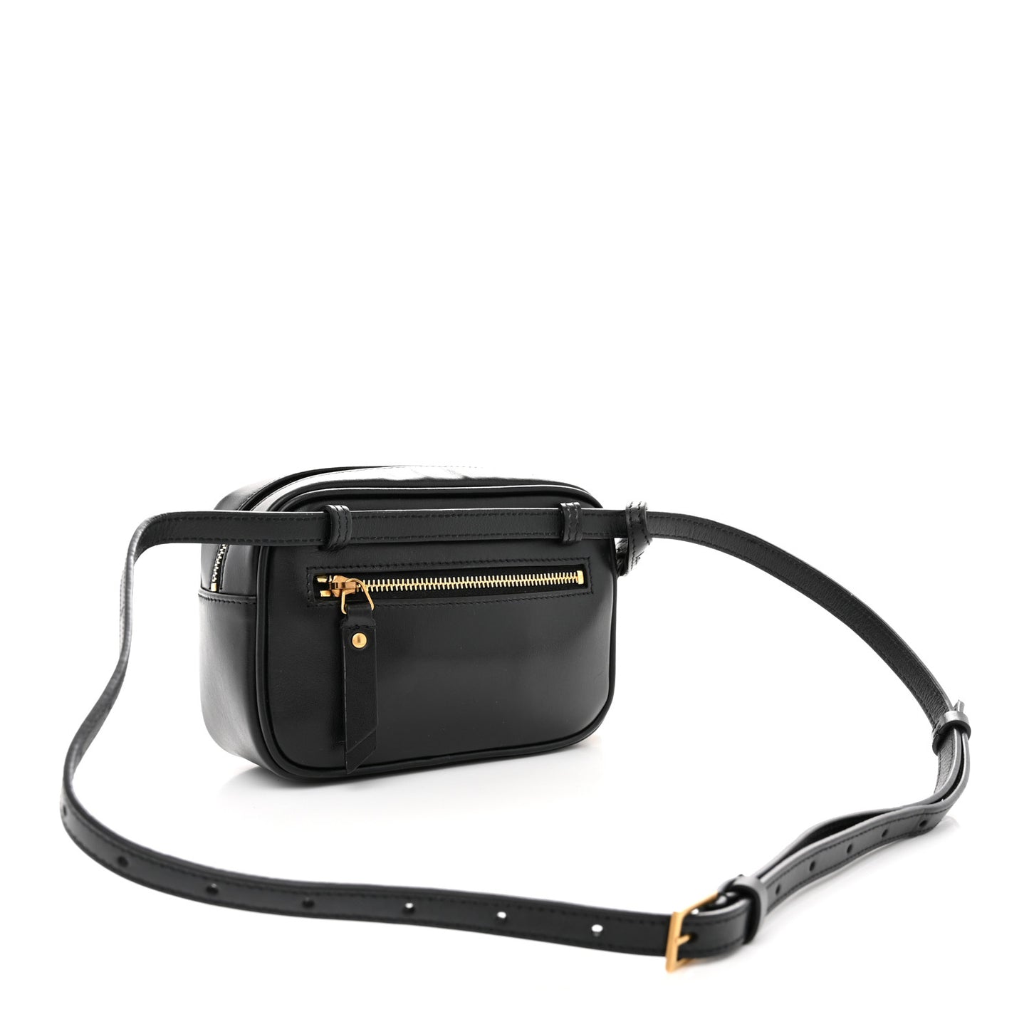Calfskin Matelasse Monogram Lou Belt Bag Black