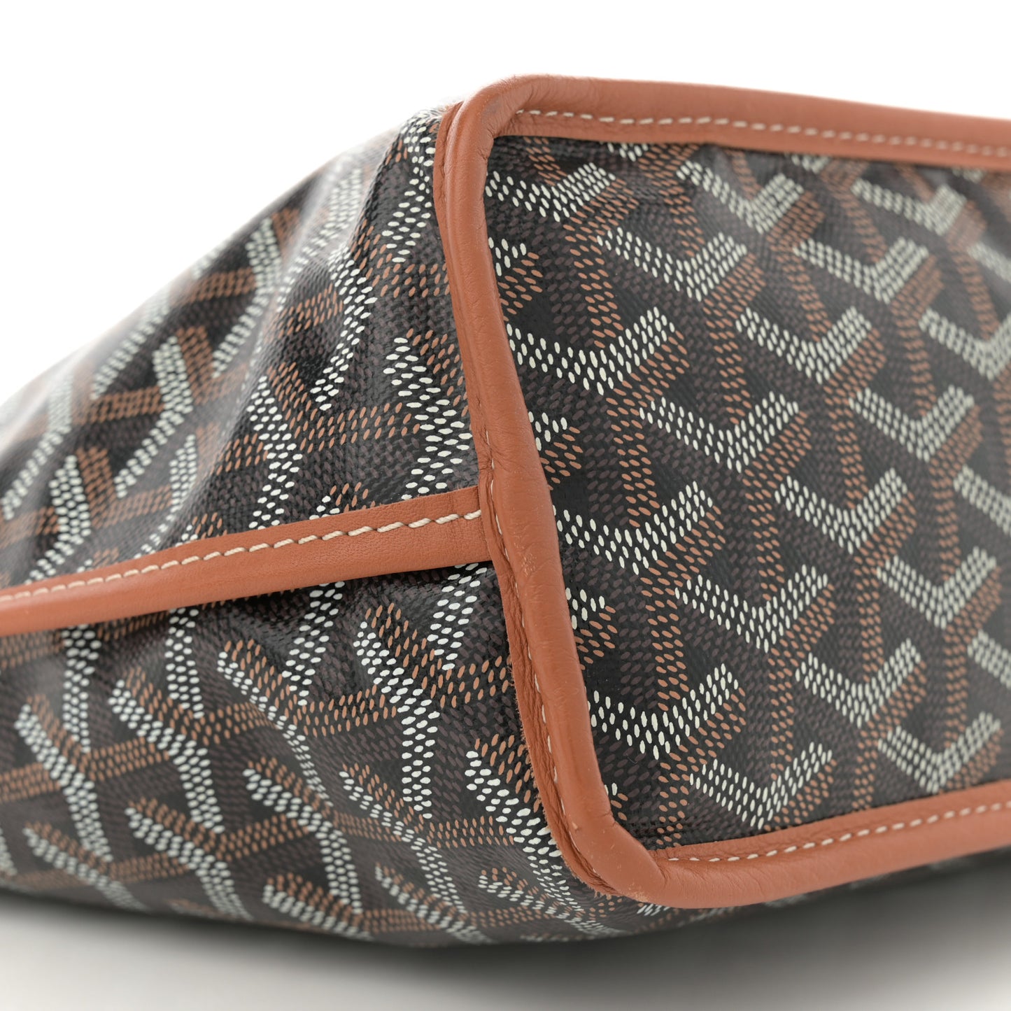 Goyardine Reversible Mini Anjou Black Gold