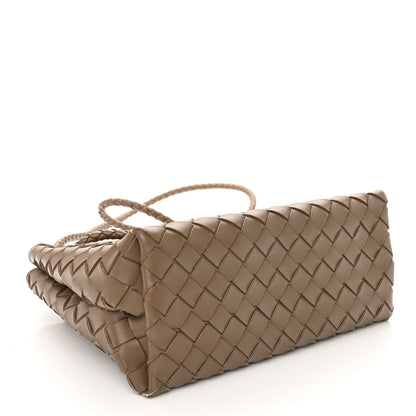 Bottega Veneta Nappa Intrecciato Small Andiamo Shoulder Bag Taupe Grey 4 of 10