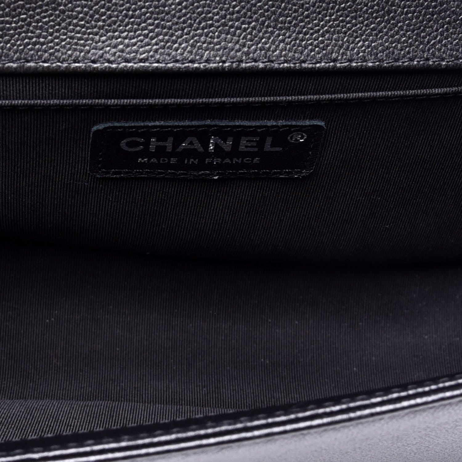 Chanel Caviar Quilted Medium Boy Flap So Black 5 of 10