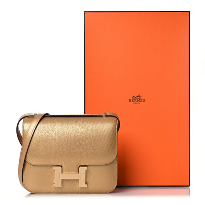 Hermes Metallic Chevre Chamkilight Constance 18 Doré 13 of 13