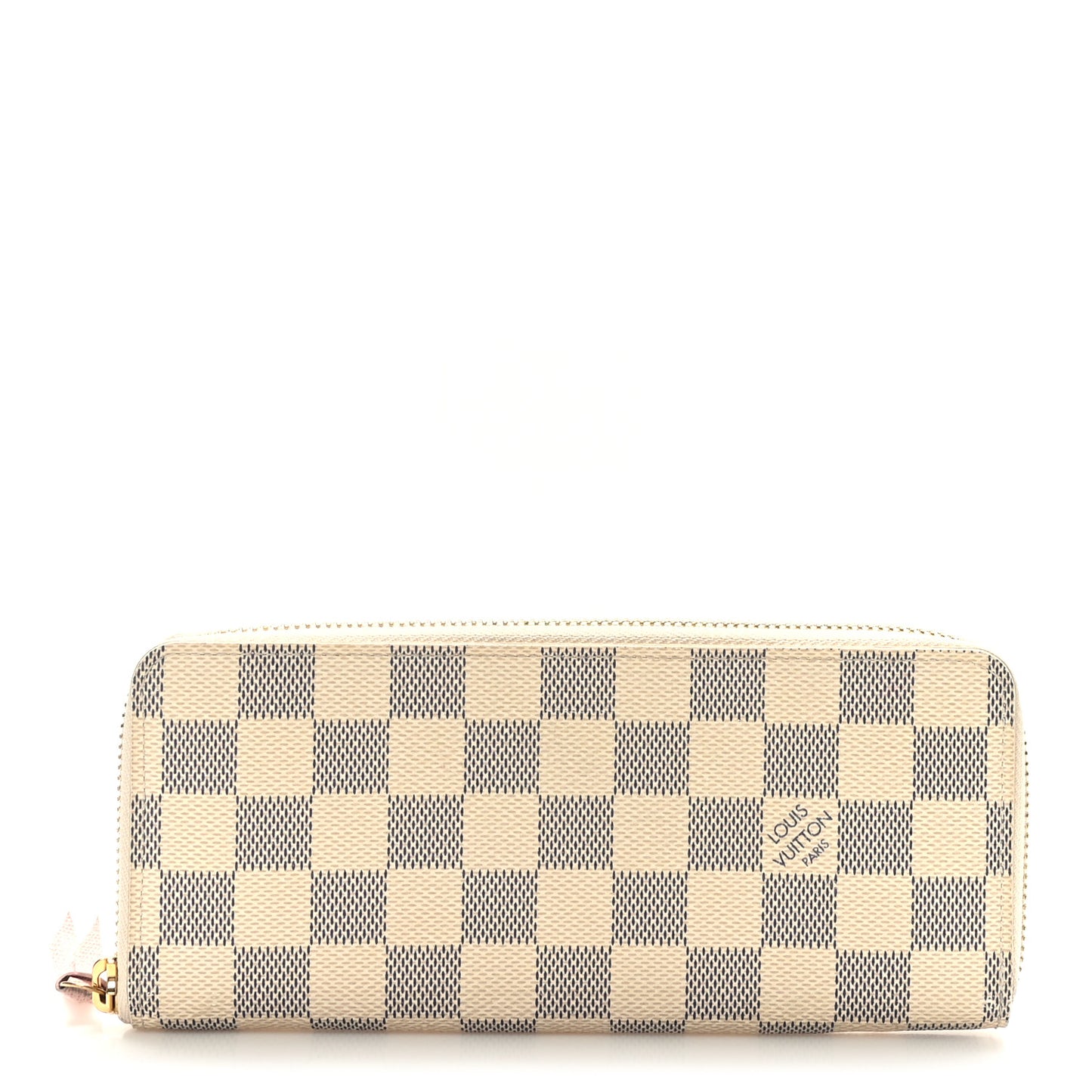 Damier Azur Clemence Wallet Rose Ballerine