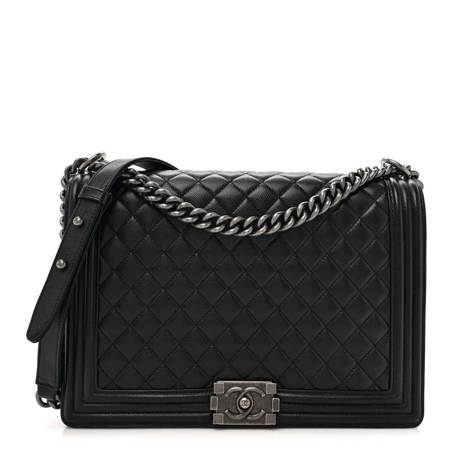Chanel Caviar Quilted Large Boy Flap Black 1 of 15