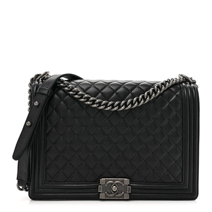 Chanel Caviar Quilted Large Boy Flap Black 1 of 15