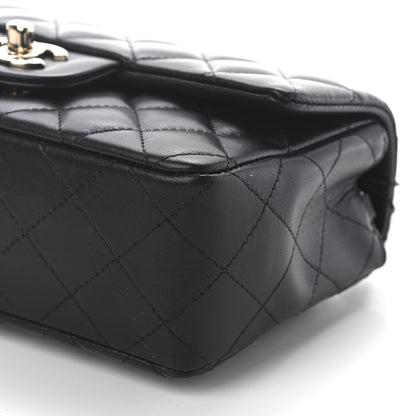 Chanel Lambskin Quilted Mini Rectangular Flap Black 9 of 9