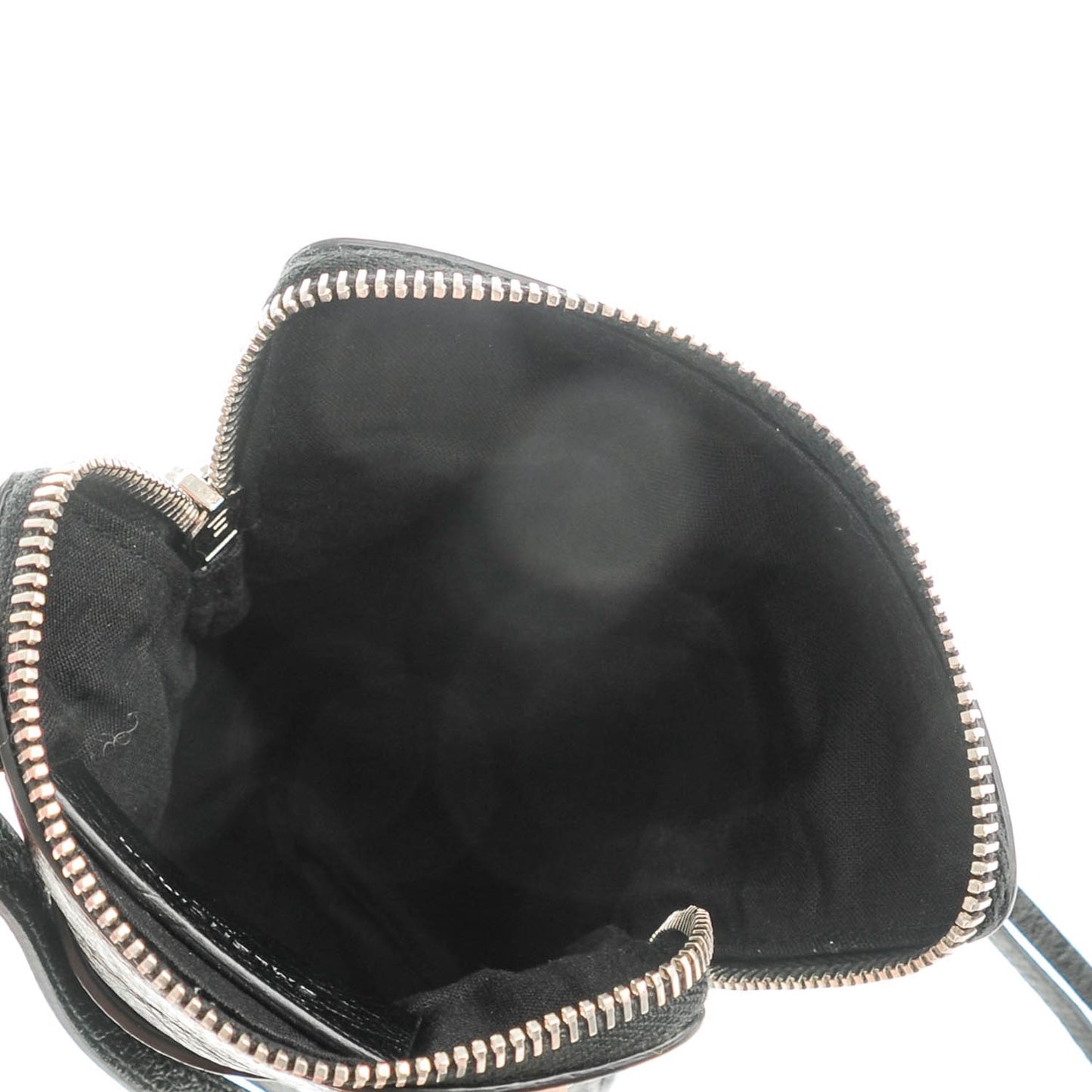 Agneau Classic Hardware Phone Holder Bag Black