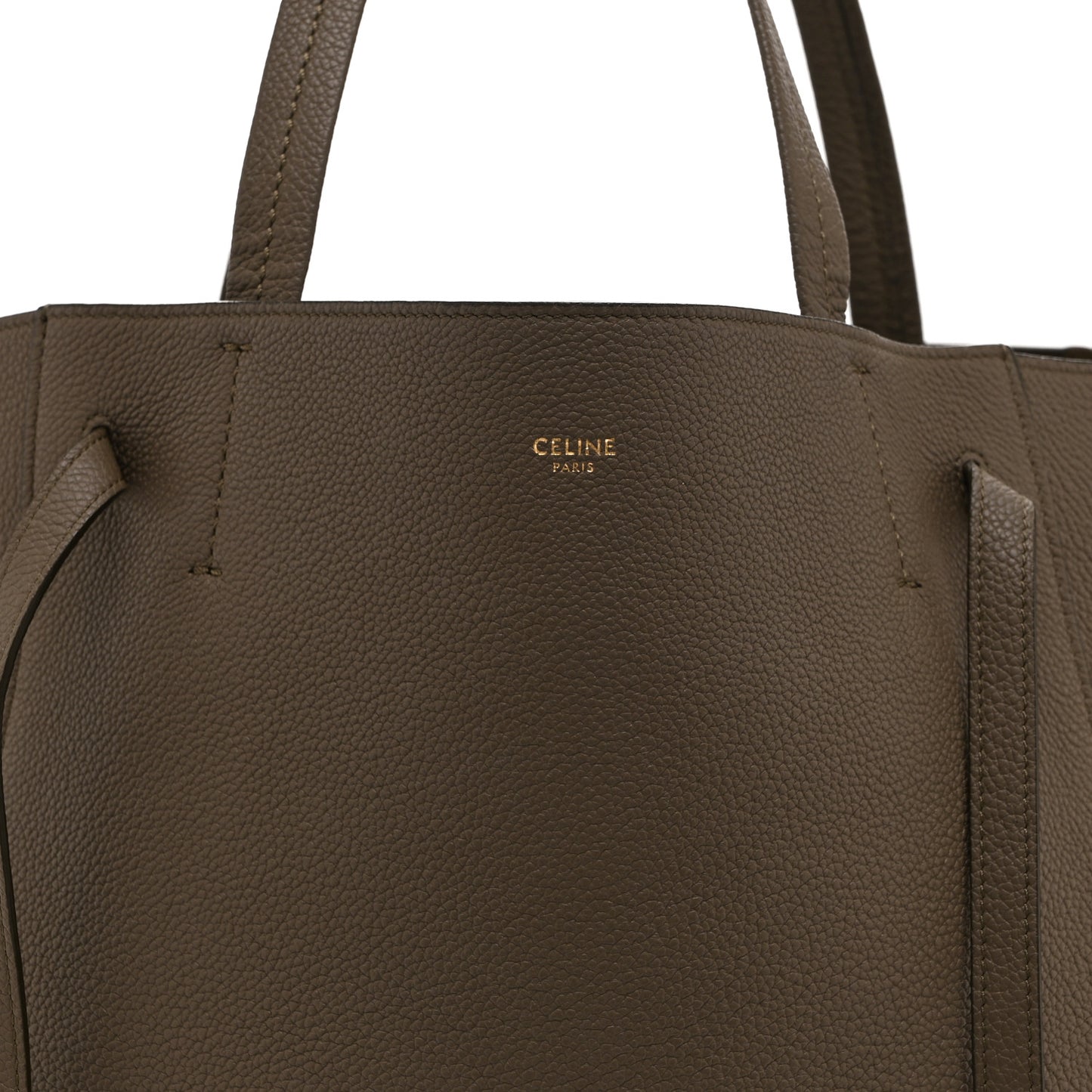 Soft Grained Calfskin Medium Belt Cabas Phantom Taupe