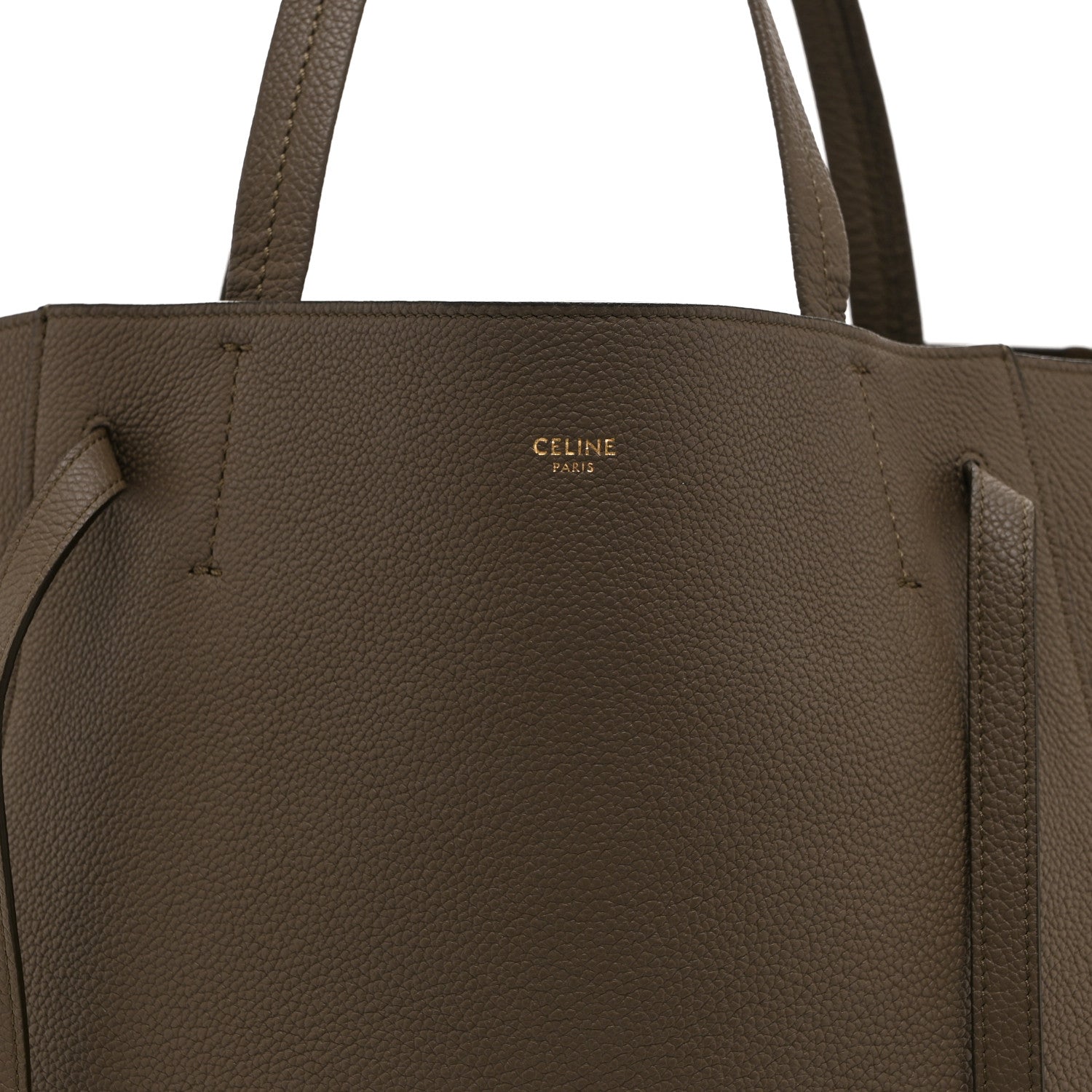 Celine Soft Grained Calfskin Medium Belt Cabas Phantom Taupe 9 of 11