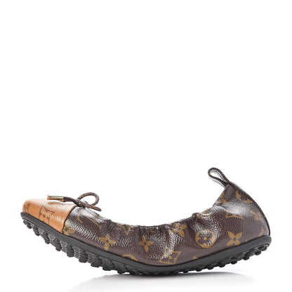 Louis Vuitton Reverse Patent Monogram Flirty Ballerina Flats 39 1 of 9