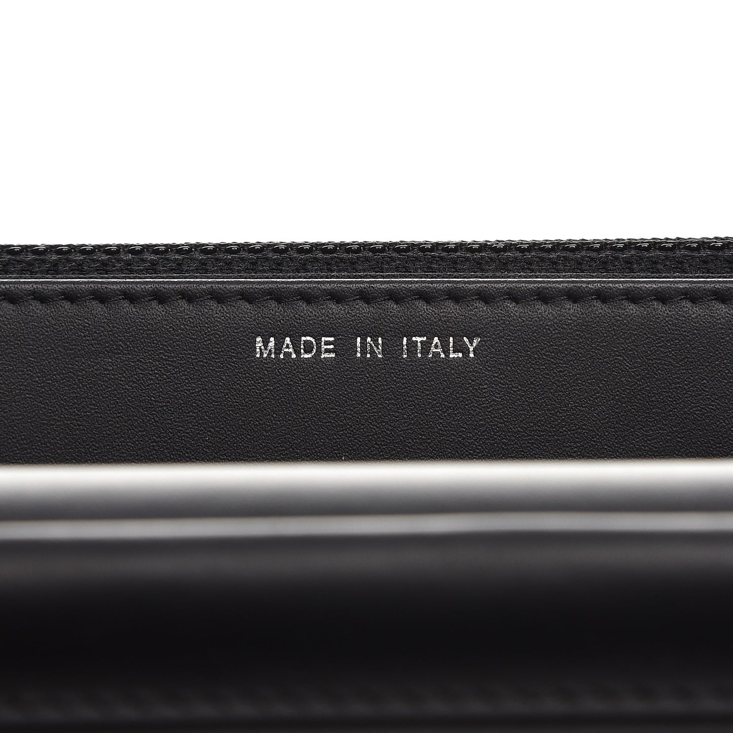 Patent Caviar Timeless CC Wallet on Chain WOC Black