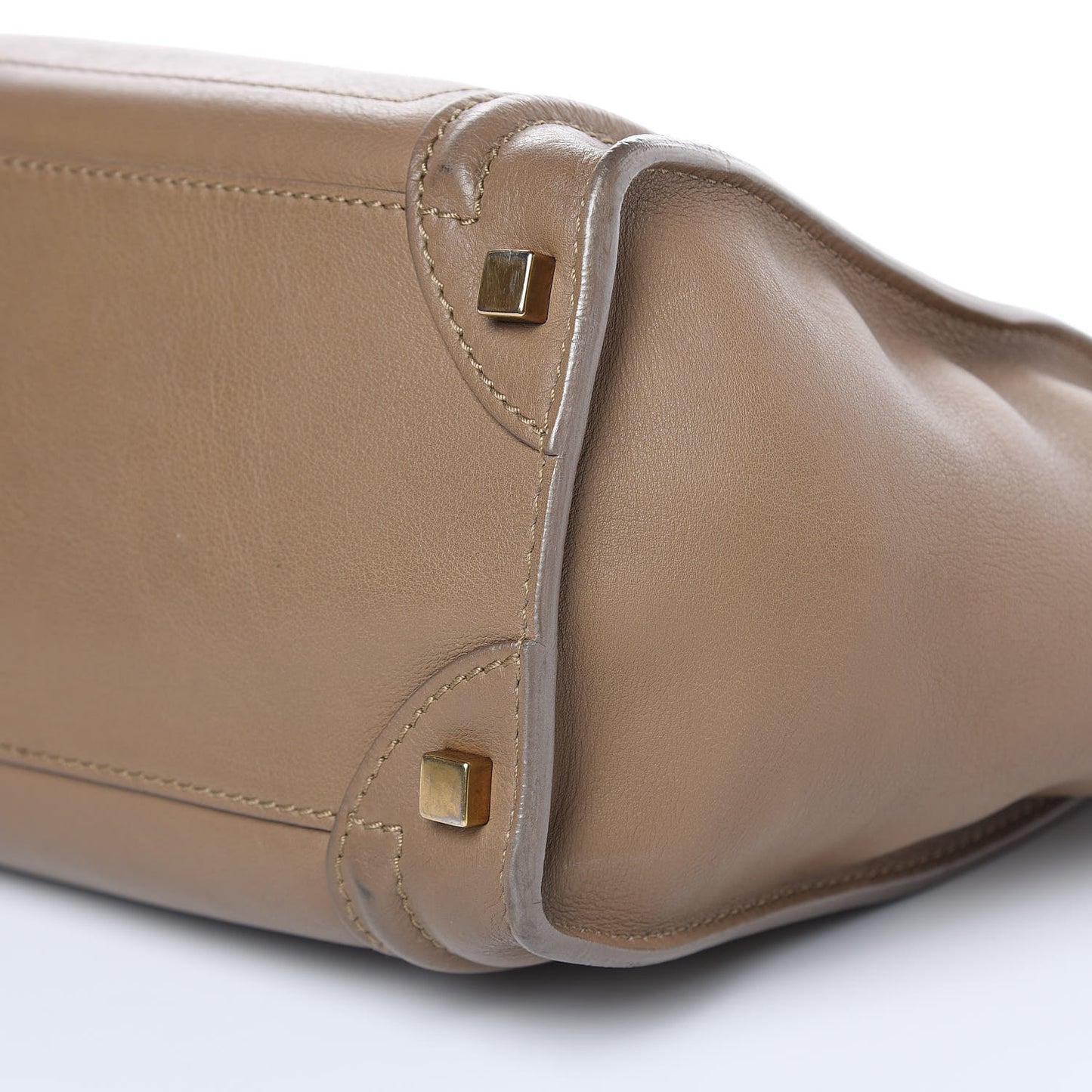 Smooth Calfskin Micro Luggage Camel