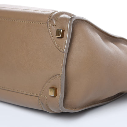 Celine Smooth Calfskin Micro Luggage Camel 8 of 13