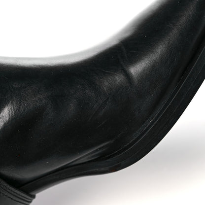 Prada Spazzolato Rois Neoprene 50mm Western Tall Boots 37 Black 7 of 12