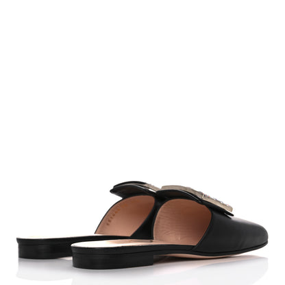 Gucci Malaga Kid Crystal Square G Madelyn Mules 35 Black 4 of 10