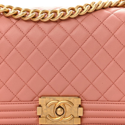 Chanel Caviar Quilted Medium Boy Flap Light Pink 8 of 10