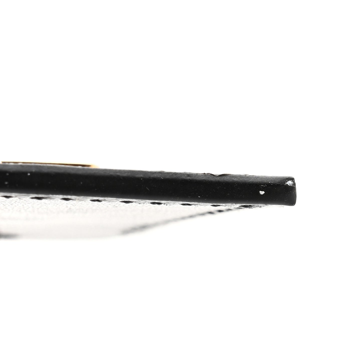 Calfskin City Steamer Luggage Tag Black