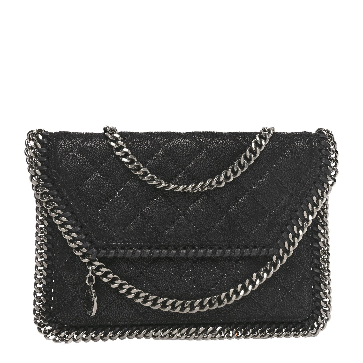 Stella McCartney Shaggy Deer Falabella Mini Crossbody Bag Black 1 of 9